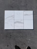 Calacatta Gold Marble 12x12 Polished White Tile with Gray Veining