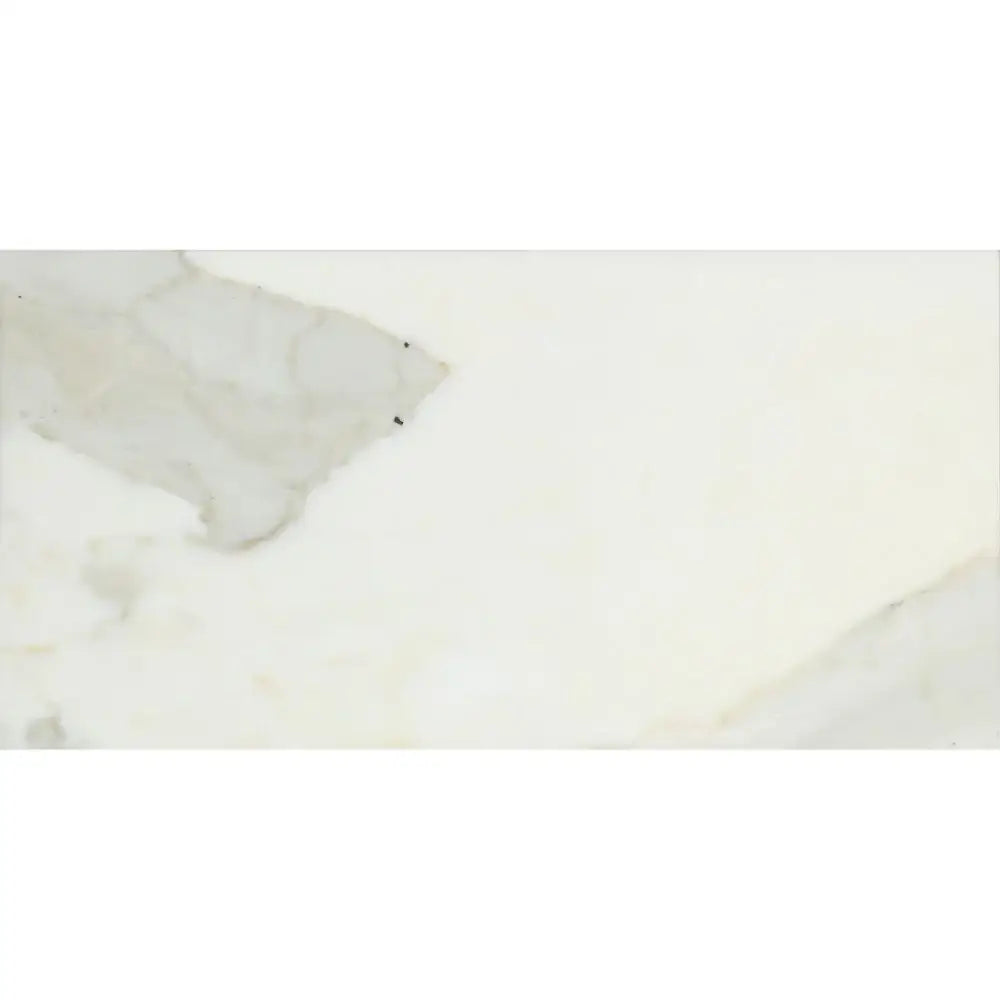 Rectangular Calacatta Gold Marble 12x24 tile with polished or honed marble pattern