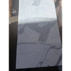 White and grey marble-patterned ceramic tiles from Calacatta Gold Marble 12X24 collection