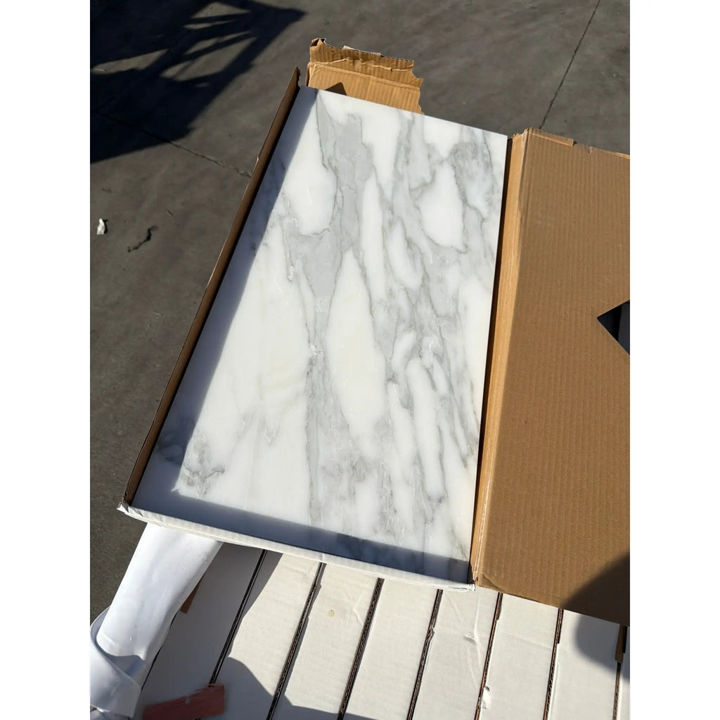Calacatta Gold Marble 12x24 Polished Slab in Box