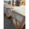 Calacatta Gold marble slab, white with black veining, 12x24 polished