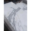 Calacatta gold marble 12x24 polished slab featuring elegant white marble with gray veining for premium surfaces