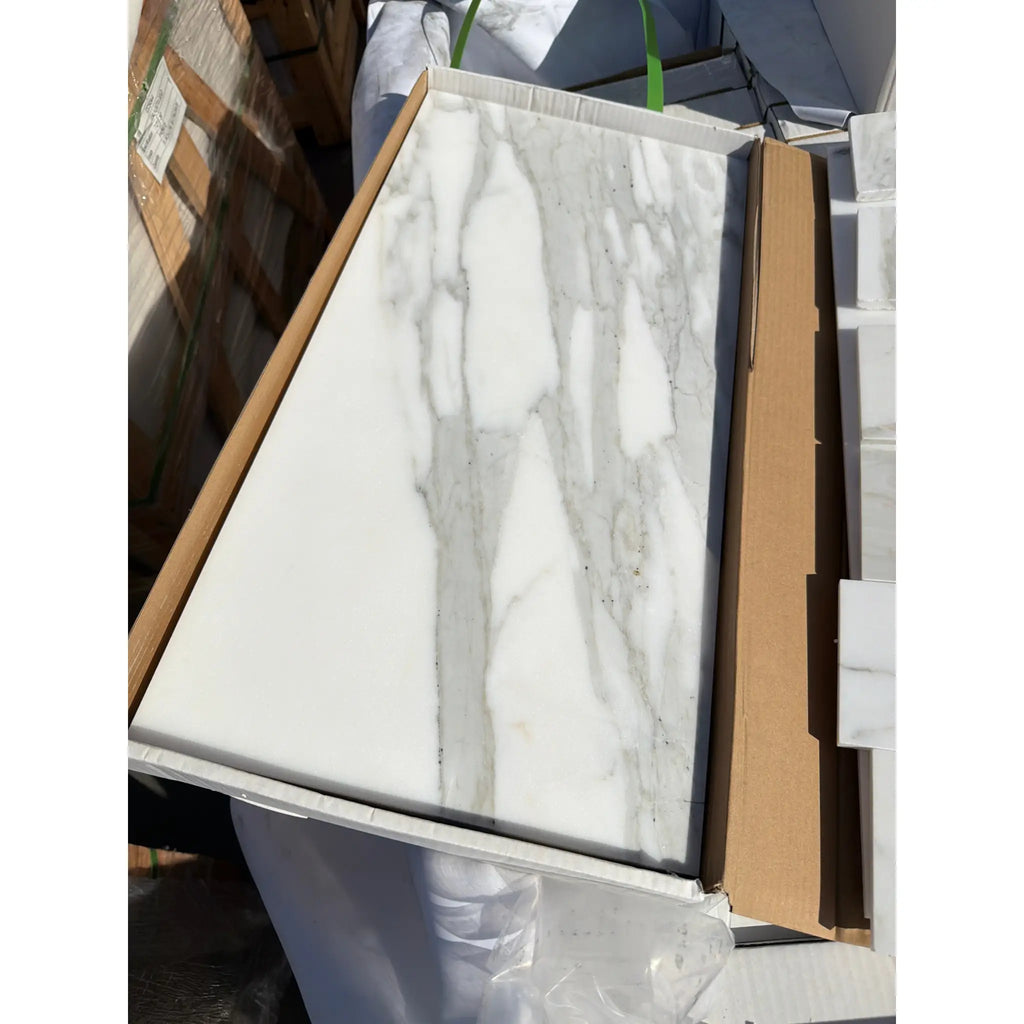 Calacatta Gold Marble 12x24 Polished Slab in Box