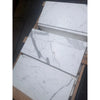 Calacatta gold marble 12x24 polished or honed white marble tiles with elegant gray veining stacked on wooden supports