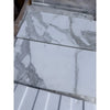 Calacatta Gold 12x24 polished white marble tile with gray veining