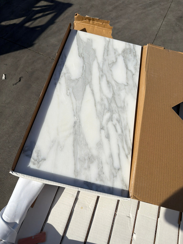 Calacatta Gold Marble 12x24 Polished Slab in Box