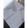 White marble-look tiles with gray veining from Calacatta Gold Marble 12x24 polished or honed