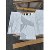 White Calacatta Gold Marble slabs with gray veining for 12x24 polished or honed surfaces