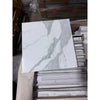 Calacatta Gold Marble 18x18 Polished Square Tile with White Marble Effect and Gray Veining