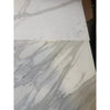 Two white Calacatta Gold marble slabs with gray veining for luxury flooring or countertops
