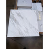 Calacatta Gold Marble 24x24 Polished White Square Tile with Gray Veining