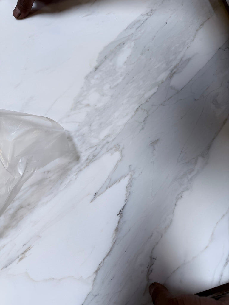 Calacatta Gold Marble 24x24 Polished White Countertop