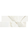Calacatta Gold Marble 4X12 Deep-Beveled Polished-Honed