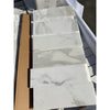 Calacatta Gold Marble 4x12 Polished White Subway Tiles with Gray Veining