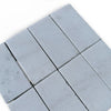 Rectangular gray paving stones from Calacatta Gold Marble in sand blasted finish