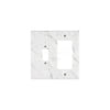 Calacatta Gold Marble Toggle Rocker Switch Wall Plate with elegant marble pattern