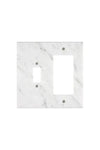 Calacatta Gold 	Marble TOGGLE - ROCKER Switch Wall Plate