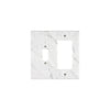 Calacatta Gold Marble Toggle Rocker Switch Wall Plate with elegant marble pattern