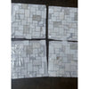 Calacatta Gold Mini-Versailles Pattern Mosaic Marble Tile Sheets display polished or honed finish