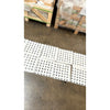 Calacatta gold octagon mosaic marble tile polished or honed featuring white marble subway tiles with black diamond accents arranged in grid pattern