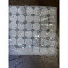 Calacatta Gold Octagon mosaic marble tile with blue-gray accents, wrapped in plastic