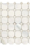 Calacatta Gold Octagon (w/Calacatta Gold) Mosaic Marble Tile Polished or Honed