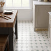 Calacatta gold octagon mosaic marble tile polished with white gray hexagonal pattern and subtle gold italian marble accent