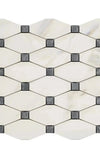 Calacatta Gold Octave (Long Octagon) (w/Blue-Gray) Mosaic Marble Tile Polished or Honed
