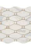 Calacatta Gold Octave (Long Octagon) (w/Calacatta Gold) Mosaic Marble Tile Polished or Honed