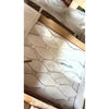 White marble mosaic tile with geometric hexagonal pattern and subtle gray veining calacatta gold octave polished or honed