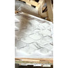 Calacatta gold octave polished marble tile panel with white marble-effect hexagonal shape and subtle gray veining