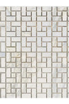 Calacatta Gold Pinwheel (w/Calacatta Gold) Mosaic Marble Tile Polished or Honed