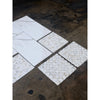 Calacatta Gold Stanza polished mosaic marble tile with gray veining