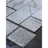 Calacatta Gold Stanza mosaic marble tile in white with gray veining, polished or honed