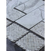 Calacatta Gold Stanza polished mosaic marble tile with intricate veining