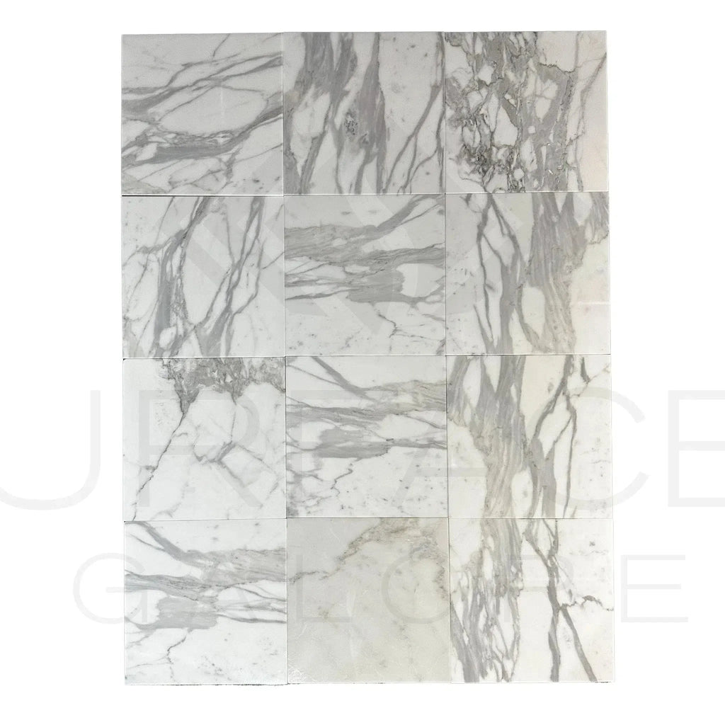 Calacatta Gold Supreme 12X12 Polished Marble Tile mosaic in luxurious design
