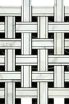Calacatta Gold Triple-Weave (w/Black) Mosaic Marble Tile Polished or Honed