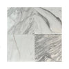 Calacatta Medley 12X12 Polished Marble Tile showcasing four square tiles