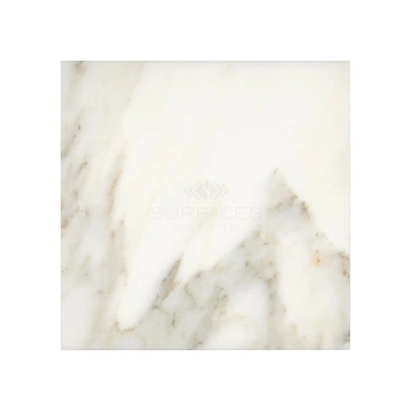 Calacatta Oliva Marble 12X12 Tile in polished and honed finish displayed on a surface