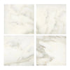 Calacatta Oliva Marble 18X18 Tile Polished or Honed four intricate marble tiles displayed