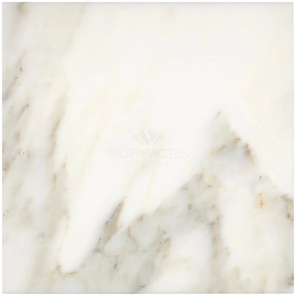 White Marble Slab from Calacatta Oliva Marble 18X18 Tile Polished or Honed