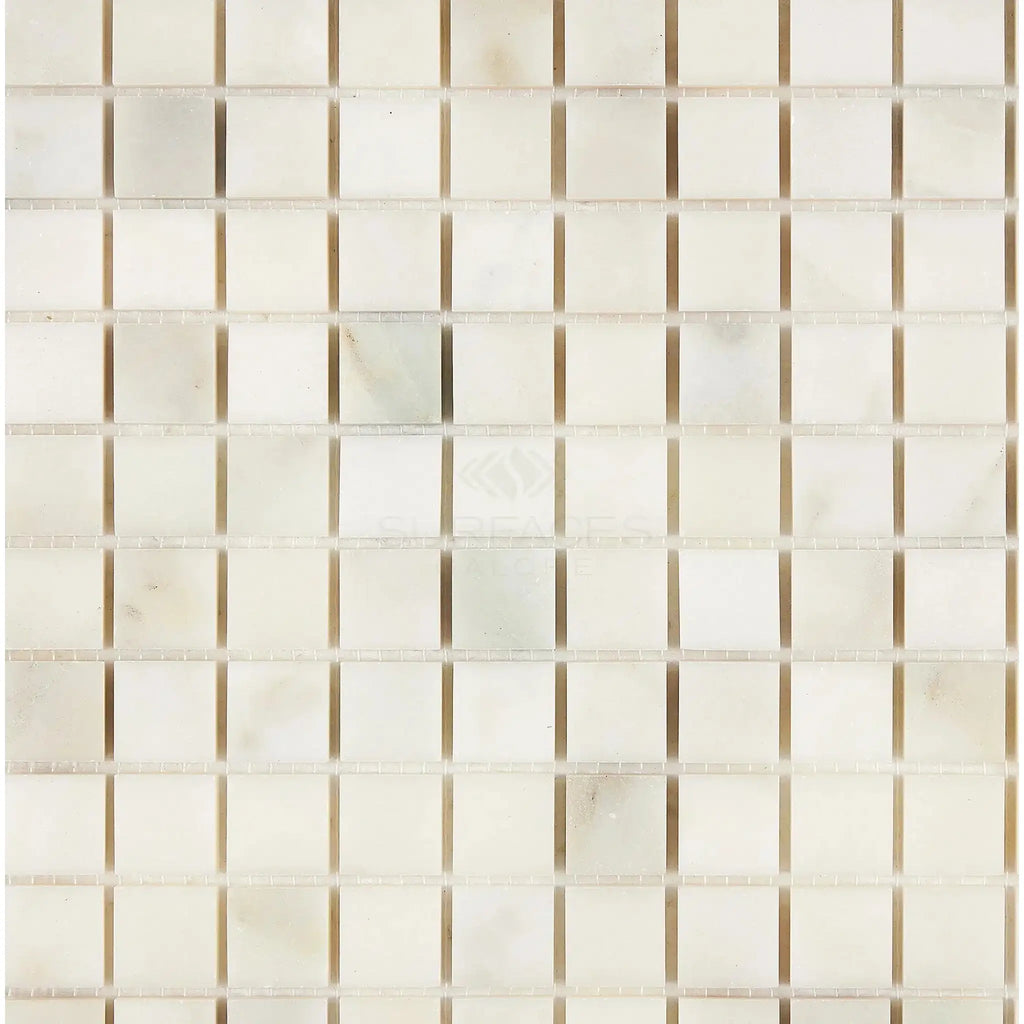 Calacatta Oliva Marble 1X1 Mosaic Tile Polished or Honed Square Mosaic Tile Pattern