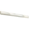 White cylindrical chalk in Calacatta Oliva Marble 1X12 Quarter-Round Molding Trim