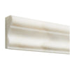 Creamy white decorative molding from Calacatta Oliva Marble 2X12 Milano Trim polished finish