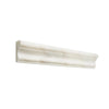 Calacatta Oliva Marble 2X12 Milano Molding Trim in polished or honed white marble