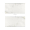 Calacatta Oliva Marble 3X6 Deep-Beveled Tile in Polished-Honed Finish