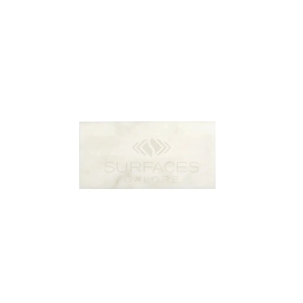 Rectangular white marble sample of Calacatta Oliva Marble 3X6 Tile polished or honed