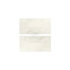 Two rectangular white bars of Calacatta Oliva Marble 3X6 Tile Polished or Honed