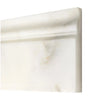 Calacatta Oliva Marble Baseboard Molding Trim in White Marble Finish Polished or Honed