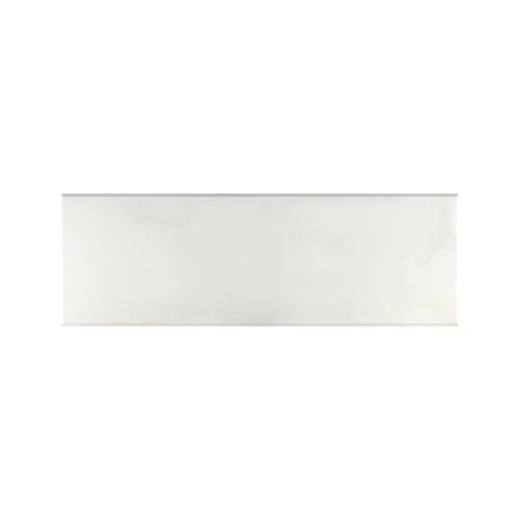 Calacatta Oliva Marble 4X12 Deep-Beveled Polished-Honed Rectangular White Tile